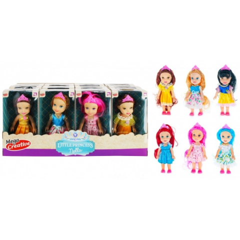 Jucării și Jocuri pentru copii - Papusa - Nella - printesa, 15cm, diverse modele, 3+ ani, MegaCreative, 462675
