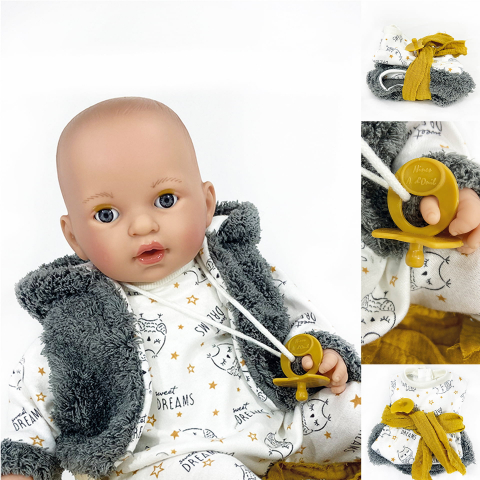 Papusa Nines D'Onil, Alex Dreams, cu sunete, baiat, cu miros de vanilie, 40 cm, copii varsta 3 ani+,6 ani+,8 ani+ [1]