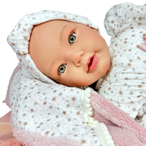 Papusa Nines D'Onil, Chloe, nou-nascut, cu miros de vanilie, 1700 gr, 48 cm, copii varsta 3 ani+,6 ani+,8 ani+ [1]