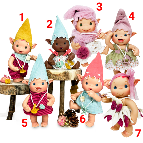 Jucării și Jocuri pentru copii - Papusa Nines D'Onil, Colectia Duendy, cu miros de vanilie, 24 cm, copii varsta 3 ani+,6 ani+,8 ani+