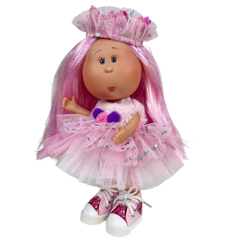 Jucării și Jocuri pentru copii - Papusa Nines D'Onil, Colectia Little Mia, Mia Queen, cu miros de vanilie, 23 cm