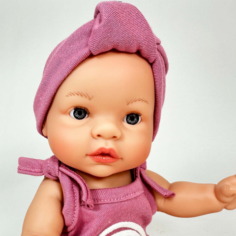 Papusa Nines D'Onil, Joy, fara par, cu bentita roz, cu miros de vanilie, 37 cm, copii varsta 3 ani+,6 ani+,8 ani+ [1]