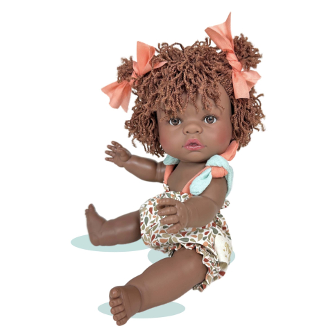 Jucării și Jocuri pentru copii - Papusa Nines D'Onil, Joy, Kenya girl, cu miros de vanilie, 37 cm varsta 3 ani+,6 ani+,8 ani+