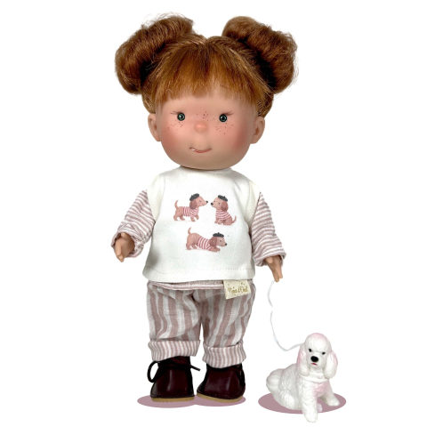 Jucării și Jocuri pentru copii - Papusa Nines D'Onil, Pippa Dogs with Pets, cu miros de vanilie, cu miros de vanilie, 30 cm
