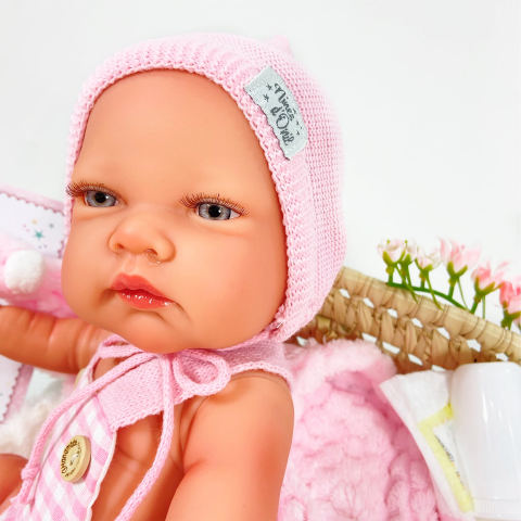 Papusa Nines D'Onil, Rubi, nou-nascut, cu miros de vanilie, 950 gr, 45 cm, copii varsta 3 ani+,6 ani+,8 ani+ [1]