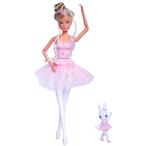 Jocuri de rol - Papusa Simba Steffi Love Dancing Ballerinas 29 cm cu figurina