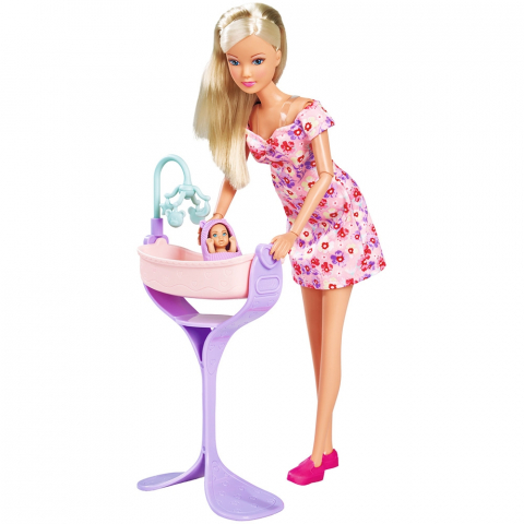 Jucării și Jocuri pentru copii - Papusa Simba Steffi Love Hello Baby 29 cm cu accesorii