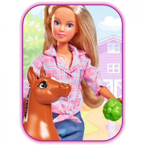Papusa Simba Steffi Love Little Horse 29 cm cu figurina si accesorii [1]