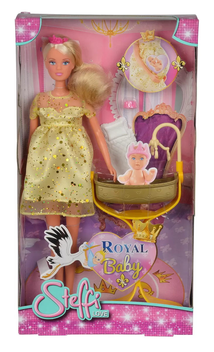 Jucării și Jocuri pentru copii - Papusa steffi royal baby