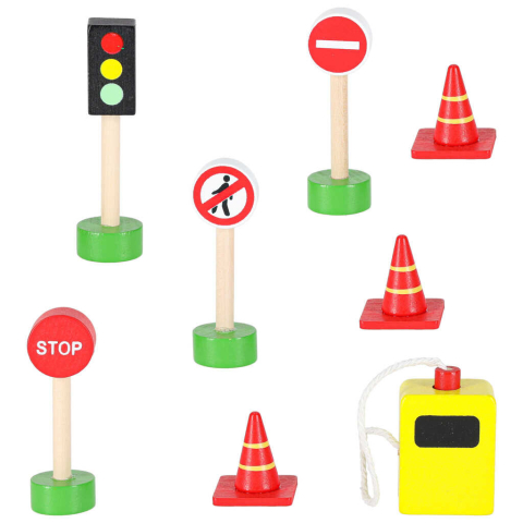 Parcare Supraetajata Lemn 3 Etaje cu Lift, Masinute si Elicopter | Garaj Lemn Copii [5]