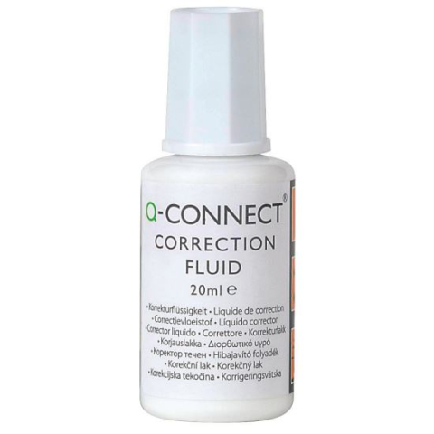 Rechizite Școlare - Pasta corectoare Q-CONNECT 20 ml cu pensula  2