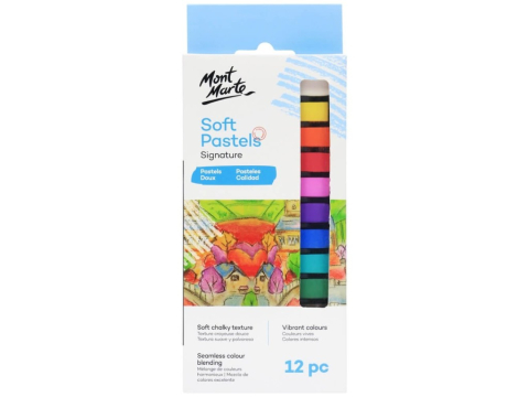 Art & Craft si Artizanat - Pastel soft Mont Marte 12 buc