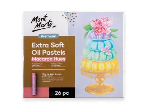 Art & Craft si Artizanat - Pastel ulei extra fin nuanțe pastelate Mont Marte 26 buc/set