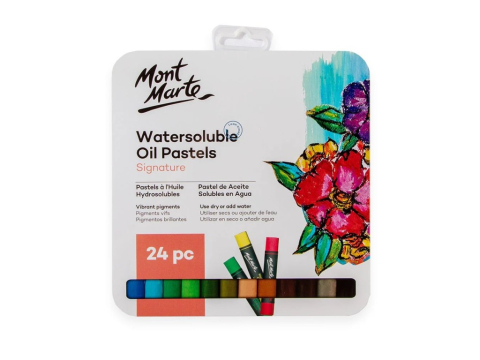 Art & Craft si Artizanat - Pastel ulei în cutie metalică Mont Marte 24 buc/set