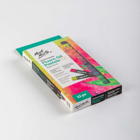 Pastel ulei solubil fluoro Mont Marte 12 buc/set [2]