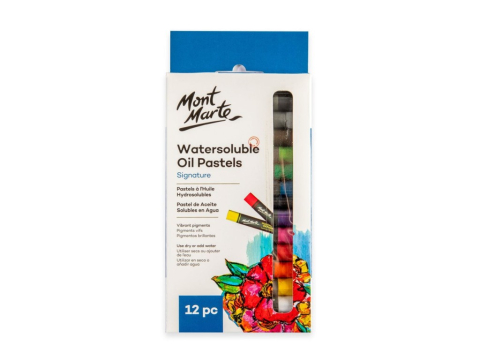 Art & Craft si Artizanat - Pastel ulei solubil Mont Marte 12 buc/set