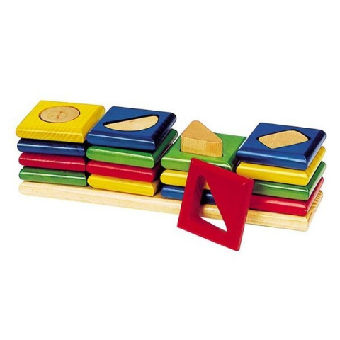 Jucării și Jocuri pentru copii - Patru turnuri - Sortator Geometrii 2