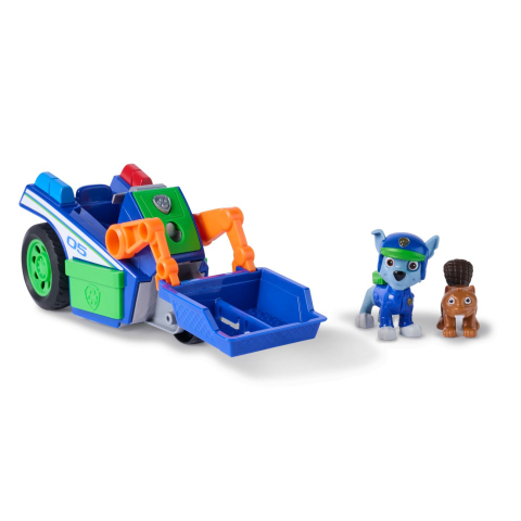 Patrula catelusilor cautare si salvare set figurina rocky si vehicul de reciclare [1]