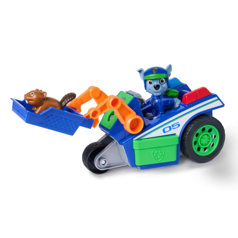 Patrula catelusilor cautare si salvare set figurina rocky si vehicul de reciclare [4]