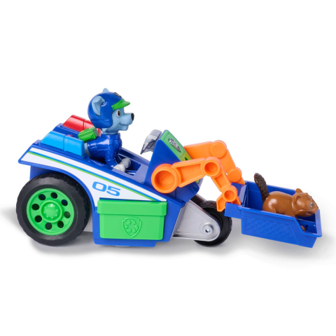 Patrula catelusilor cautare si salvare set figurina rocky si vehicul de reciclare [3]