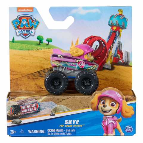 Jucării și Jocuri pentru copii - Patrula catelusilor pup squad racers rescue wheels vehicul metalic skye scara 1:55, varsta de la 3 ani la 7 ani