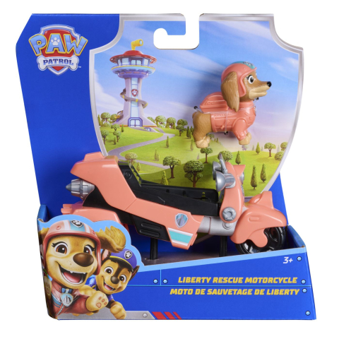 Patrula catelusilor set figurina liberty si motocicleta de salvare copii varsta 3 ani - 8 ani [1]