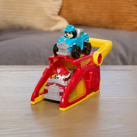 Patrula catelusilor set figurina marshall  si vehicul cu lansator copii varsta 3 ani - 8 ani [5]