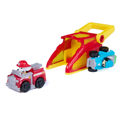 Patrula catelusilor set figurina marshall  si vehicul cu lansator copii varsta 3 ani - 8 ani [7]