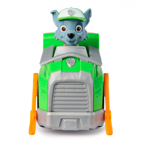 Patrula catelusilor set vehicul de baza camionul de reciclare si figurina rocky, varsta de la 3 ani la 9 ani [6]