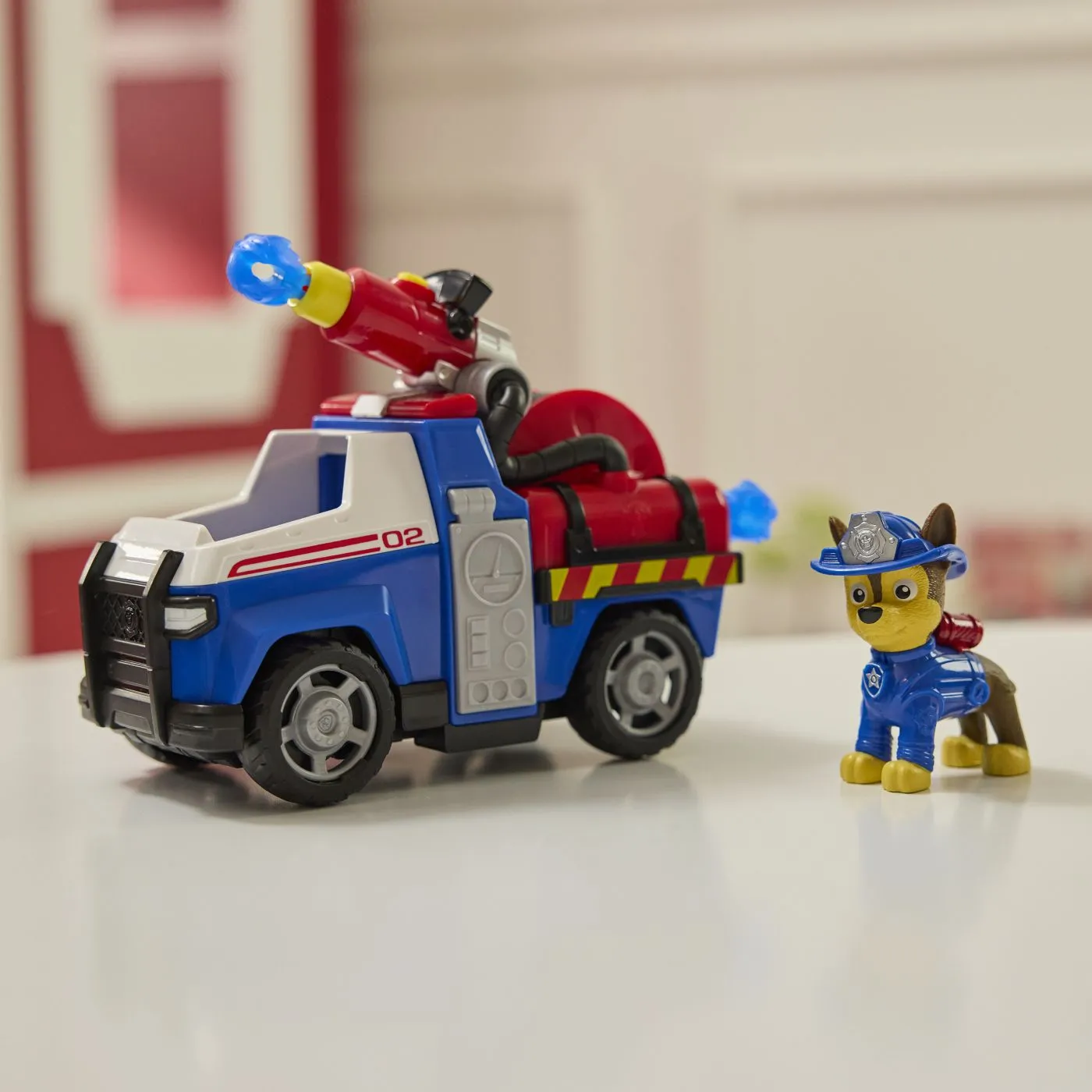 Patrula catelusilor vehicul de salvare masina de pompieri si figurina chase, copii 3 ani-7 ani [5]