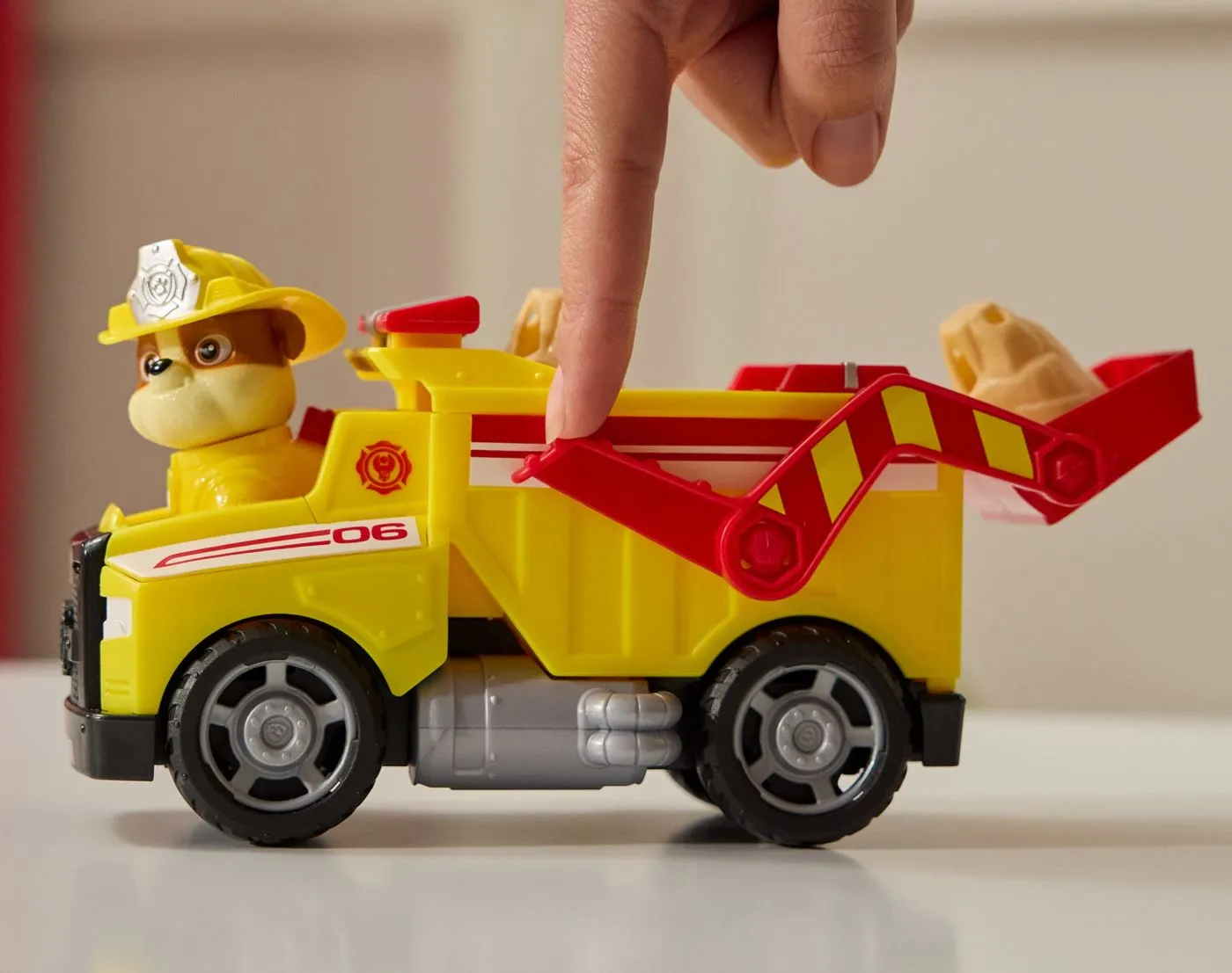 Patrula catelusilor vehicul de salvare masina de pompieri si figurina rubble, copii 3 ani-7 ani [4]