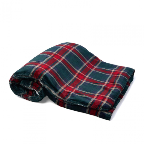 Patura blanita carouri rosu 160x200 cm [1]