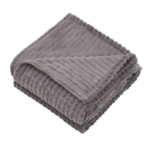 Paturi si cuverturi - Patura flannel 150x200 cm gri