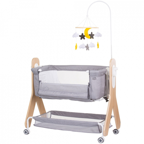 Camera copilului - Patut Co-Sleeper Chipolino Heart 2 Heart glacier