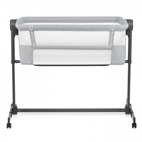 Camera copilului - Patut co-sleeper kinderkraft neste up 2, gri deschis, varsta de la 0 luni la 9 luni