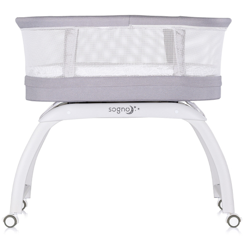 Patut cu leganare si cantar integrat Chipolino Sogno 2 in 1 grey [3]