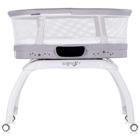 Patut cu leganare si cantar integrat Chipolino Sogno 2 in 1 grey [1]