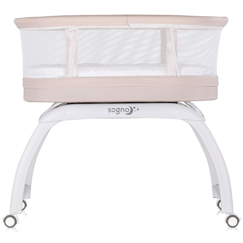 Patut cu leganare si cantar integrat Chipolino Sogno 2 in 1 macadamia [3]