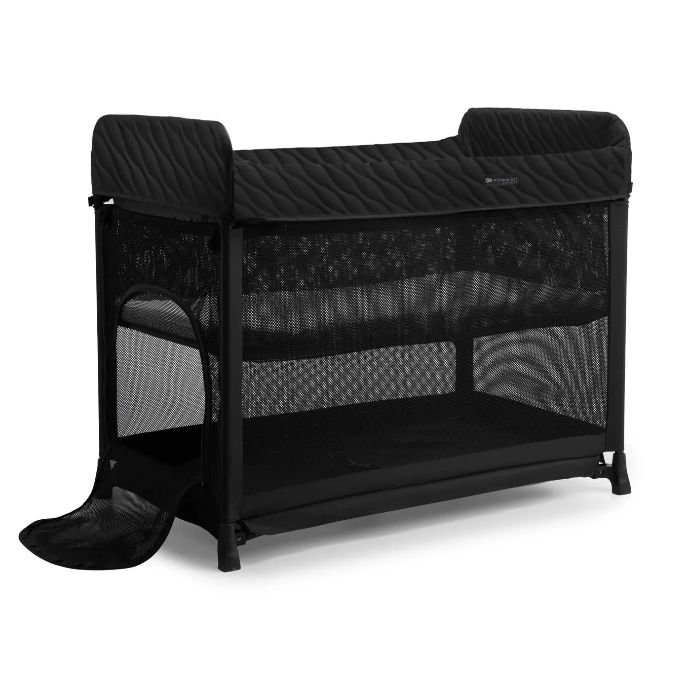 Patut de calatorie kinderkraft moon dream, black, copii varsta 0 luni pana la 3 ani [3]