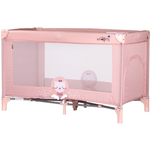 Camera copilului - Patut pliabil Chipolino Capri Cat pink