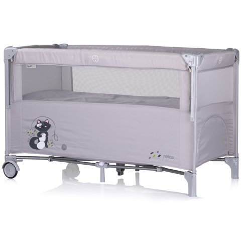 Patut pliabil Chipolino Relax cloud cu laterala culisanta [1]