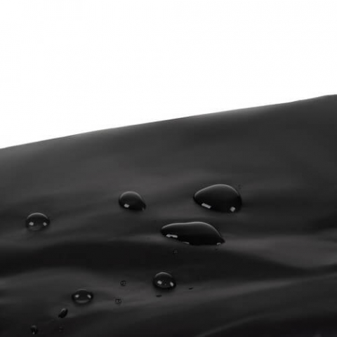 Pelerina de ploaie oversize cu gluga si capse, EVA, neagra, 145x70 cm [8]