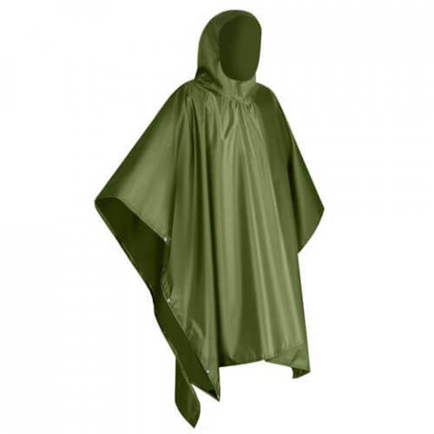 Pelerina de ploaie poncho impermeabila, universala, PVC, verde, 127x100 cm [1]