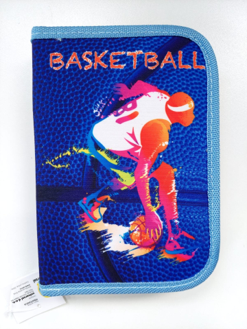 Rechizite Școlare - Penar 1 fermoar 2 extensii neechipat  Basketball
