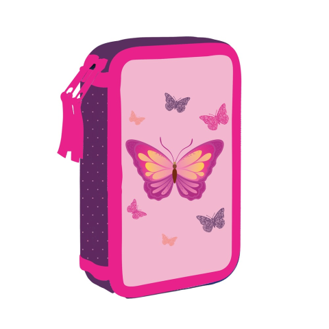 Rechizite Școlare - Penar 2 fermoare neechipat Butterfly Oxy