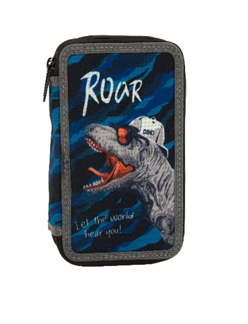 Rechizite Școlare - Penar 3 fermoare echipat 43 piese Roar Univerzal
