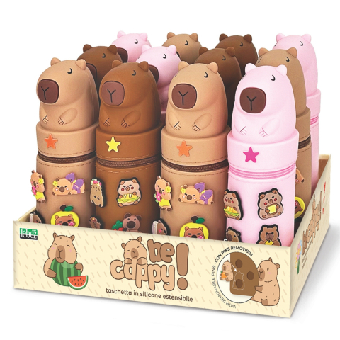 Rechizite Școlare - Penar BeCappy Capibara – extensibil din silicon, pret/1 buc