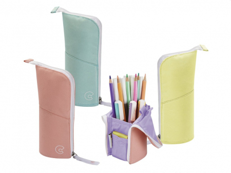 Penare fete, baieti, echipate si neechipate - Penar cu 1 fermoar, neechipat, Carioca Kimono Pouch Pastel