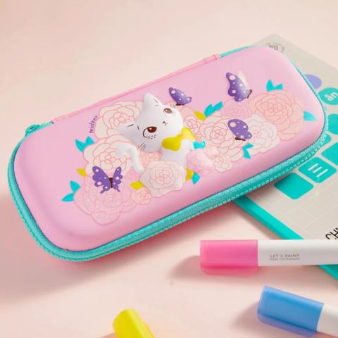 Penar cu 3 Compartimente Mideer, Model Cat in the Garden, Organizator Impermeabil si Lavabil [2]