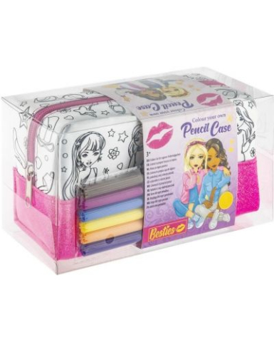 Rechizite Școlare - Penar de colorat +6 carioca Besties  Grafix 